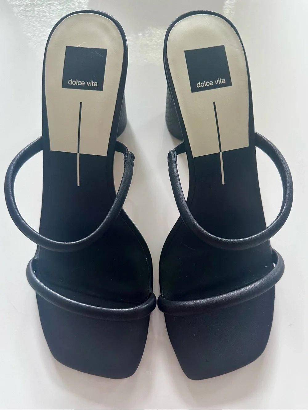 Dolce Vita  | Noles black double strap heel sandal